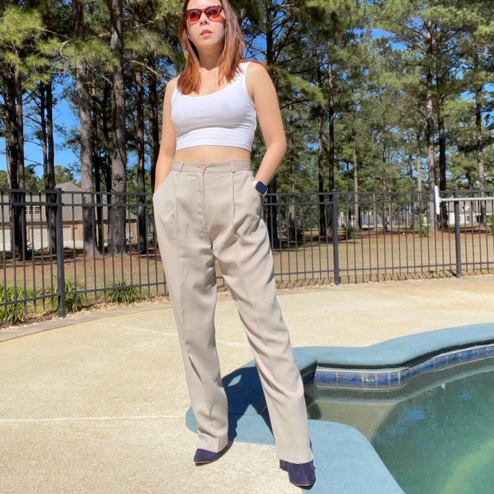 High Class Journalism High Waisted Cigarette Pants